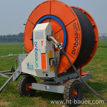 Travelling big gun sprinkler hose reel irrigation system